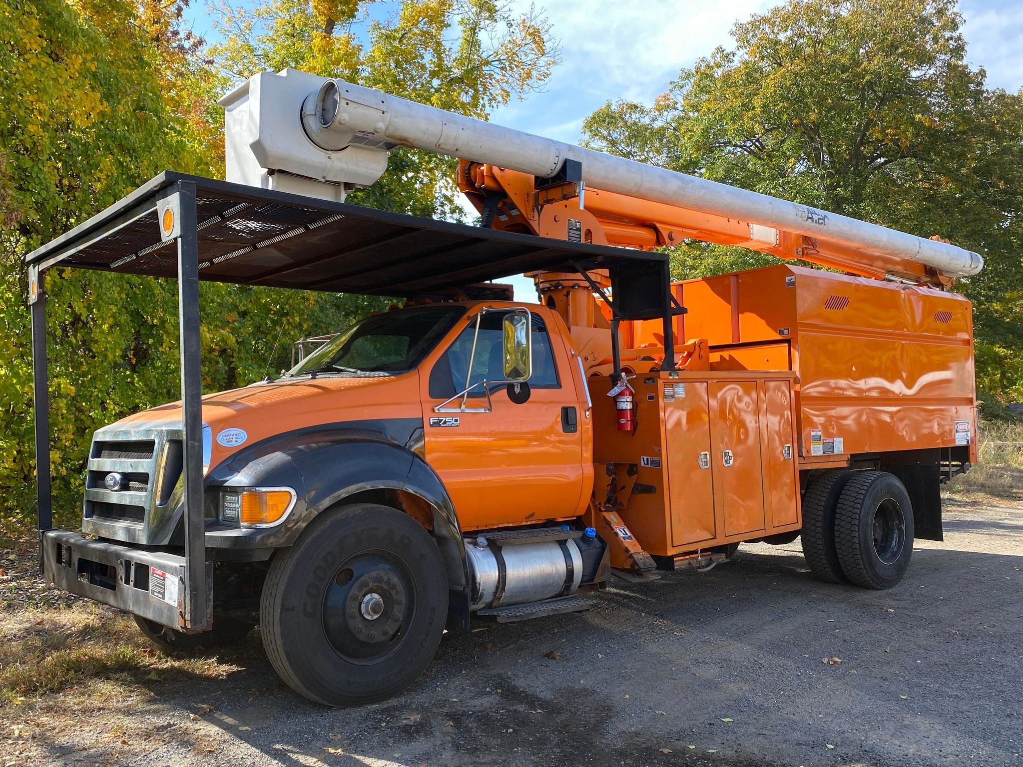 2011 Ford F750 Altec Elevator Forestry Bucket Truck Platinum Truck and Equipment