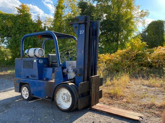 Yale-GLC120SBS096 -Propane-Cushion-Tired-Fork-Lift-Truck