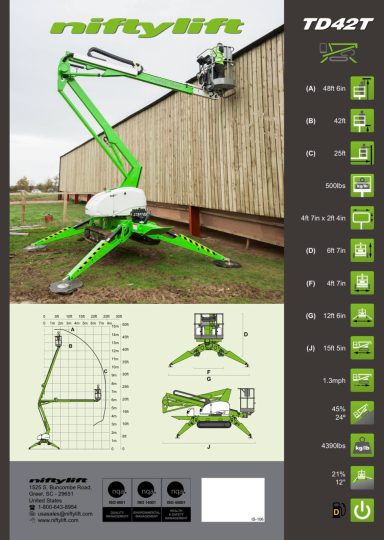 Used-New-Nifty-Niftylift-Boom-Lift-Construction-Life-Tow-Behind-Self-Propelled-Tracked-Diesel-Gas-Electric-Man-Lift-TM34-TM34T-TM42T-TM50-TD34T-TD42T-SD50D-SD60D-4X4-4X4X4-Boom-Lift