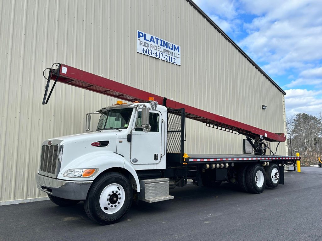 2011 Peterbilt 337 Flatbed Conveyor Belt Truck Platinum Truck and