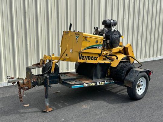 2007-Vermeer-SC252-Stump-Walk-Behind-Stumpgrinder-Trailer