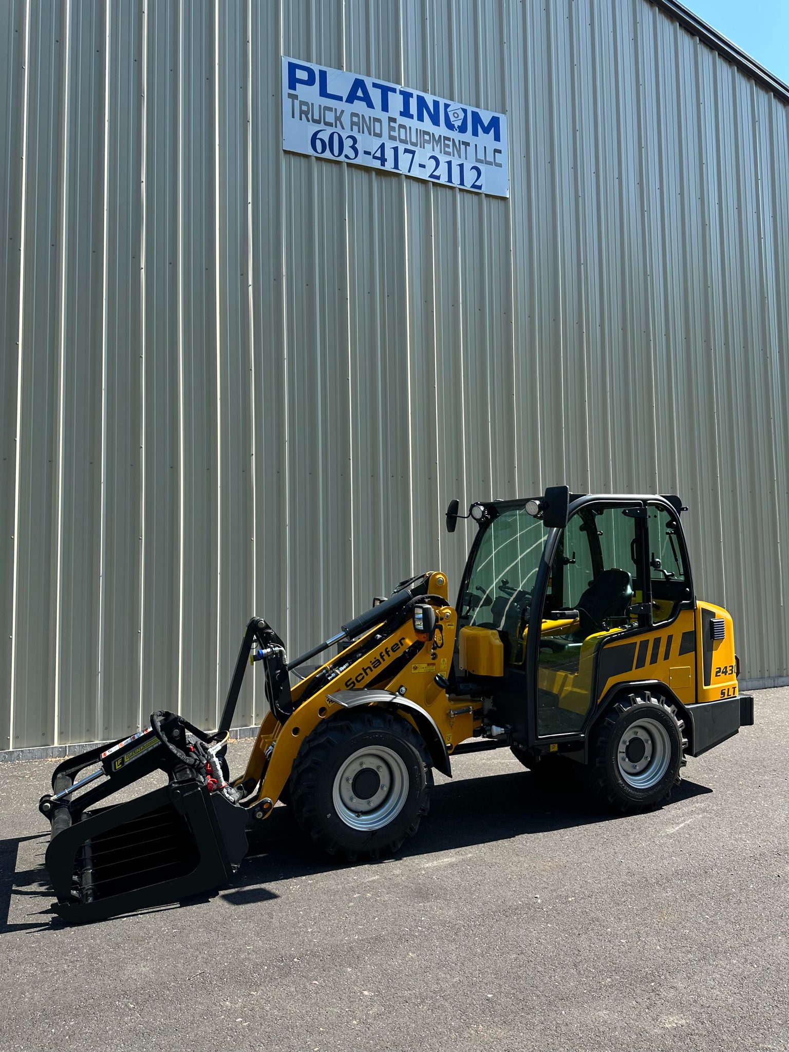 2023 Schaffer 2430 SLTC Enclosed Compact Loader Platinum Truck and