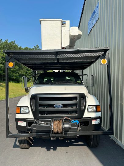2011-Ford-F750-Under-CDL-Flatbed-Cummins-Auto-Forestry-Utility-Bucket-Truck