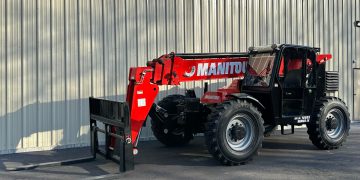 2023-Manitou-MTA10055-Enclosed-Telehandler-Forklift-Fork-Truck-Diesel-4x4