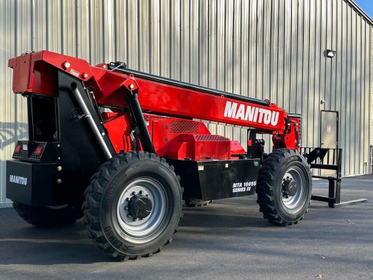 2023-Manitou-MTA10055-Enclosed-Telehandler-Forklift-Fork-Truck-Diesel-4x4