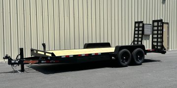 2025-Down-2-Earth-DTE8220ER7B-Equipment-Utility-6’8”x20’-Trailer-Black