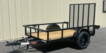 2025-Down-2-Earth-DTE58G29–Tube-Series-5’x8’-Trailer-Grey-Black