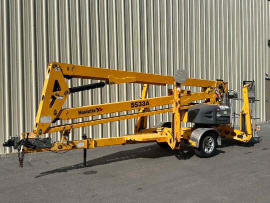 2016-Haulotte-5533A-Tow-Behind-Man-Lift-Cherry-Picker-Boom-Lift-Rental-Tree Work-Diesel-Hybrid-Electric