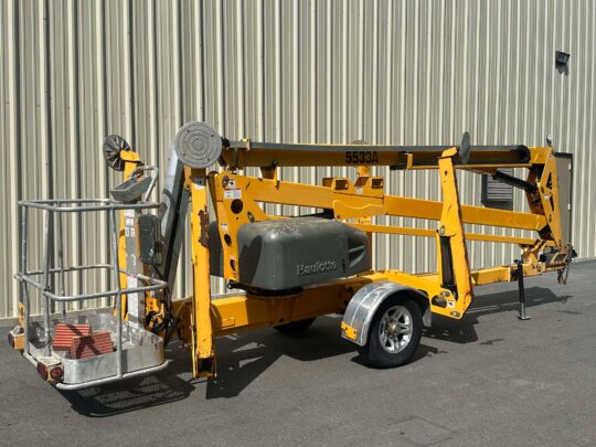 2016-Haulotte-5533A-Tow-Behind-Man-Lift-Cherry-Picker-Boom-Lift-Rental-Tree Work-Diesel-Hybrid-Electric