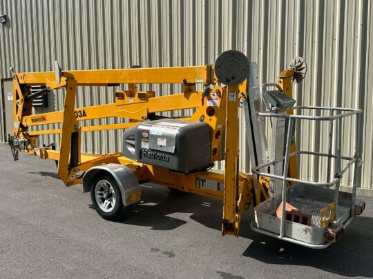 2016-Haulotte-5533A-Tow-Behind-Man-Lift-Cherry-Picker-Boom-Lift-Rental-Tree Work-Diesel-Hybrid-Electric