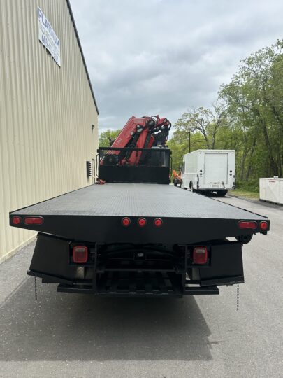 2014-Western-Star-4700SB-Fassi-Knuckle-Crane-Crane-Boom-Flatbed-Truck-Utility-Form-Crane-Truck