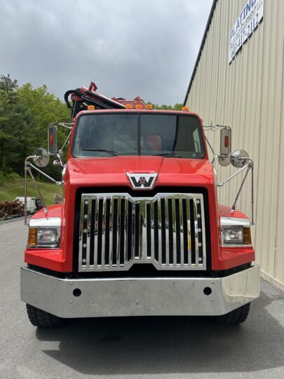 2014-Western-Star-4700SB-Fassi-Knuckle-Crane-Crane-Boom-Flatbed-Truck-Utility-Form-Crane-Truck