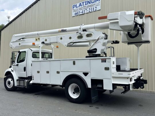 2017-Freightliner-M2-106-Terex-Altec-AA55E-Material-Handler-Utility-Bucket-Boom-Line-Truck-Lineman