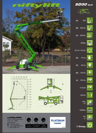 2024-Niftylift-SD50D-Diesel-4x4-Boom-Man-Lift-Tree-Equipment-Construction-Lift-All-Wheel-Drive-Lift-Backyard-Lift