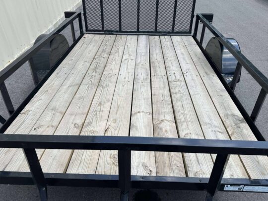 2025-Down2Earth-DTE7610G29-Deck-Over-Equipment-Car-Hauler-Utility-Home Owner-Trailer-Black