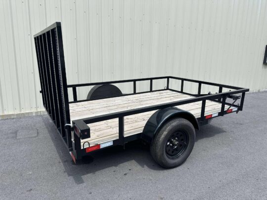2025-Down2Earth-DTE7610G29-Deck-Over-Equipment-Car-Hauler-Utility-Home Owner-Trailer-Black