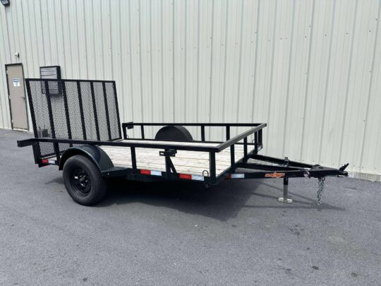 2025-Down2Earth-DTE7610G29-Deck-Over-Equipment-Car-Hauler-Utility-Home Owner-Trailer-Black