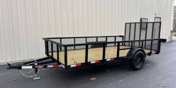2026-Down-2-Earth-DTE7614G29-HS–Single-Axle-Utility-Tube-Steel-6’4”x14’-Trailer