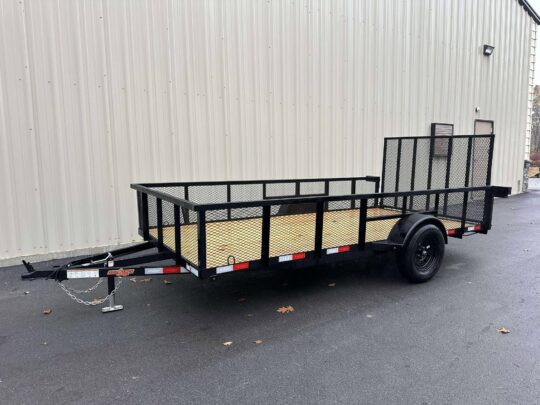 2026-Down-2-Earth-DTE7614G29-HS–Single-Axle-Utility-Tube-Steel-6’4”x14’-Trailer