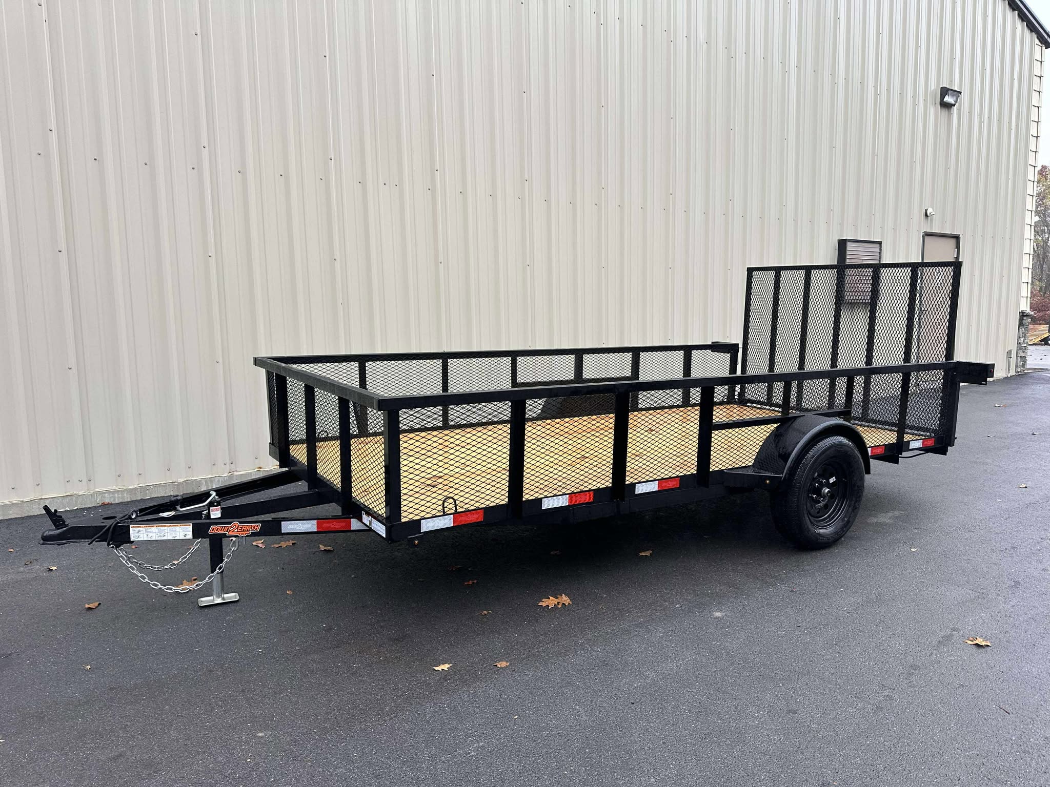 2026-Down-2-Earth-DTE7614G29-HS–Single-Axle-Utility-Tube-Steel-6’4”x14’-Trailer