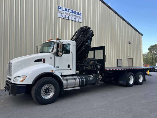 2015-Kenworth-T440-Hiab-Palfinger-Cormach-Fassi-Knuclr-Crane-Boom-Truck-Flatbed-Hauler-Truck
