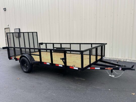 2026-Down-2-Earth-DTE7614G29-HS–Single-Axle-Utility-Tube-Steel-6’4”x14’-Trailer