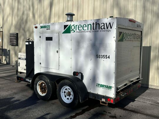 2012-DRYAIR-GREENTHAW-600GTS-GROUND-HEATER W/-GENERATOR-Concrete-Curing-Ground-Thawing-Excavation-Work