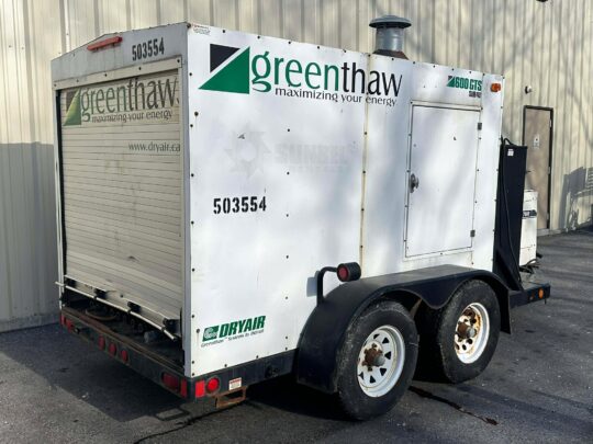 2012-DRYAIR-GREENTHAW-600GTS-GROUND-HEATER W/-GENERATOR-Concrete-Curing-Ground-Thawing-Excavation-Work