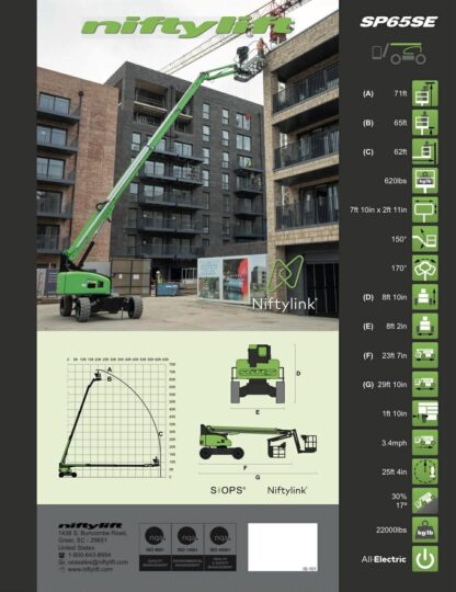 2026-NIFTYLIFT-SP65SE-BOOM-MAN-LIFT-Construction-Lift-Cherry-Picker-Electric-Diesel-Gas-Hybrid-4X4-4x2