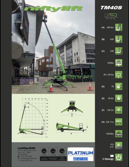 2026-NIFTYLIFT-TM40S-Towable-BOOM-MAN-LIFT-Construction-Lift-Cherry-Picker-Electric-Diesel-Gas-Hybrid-4X4-4x2