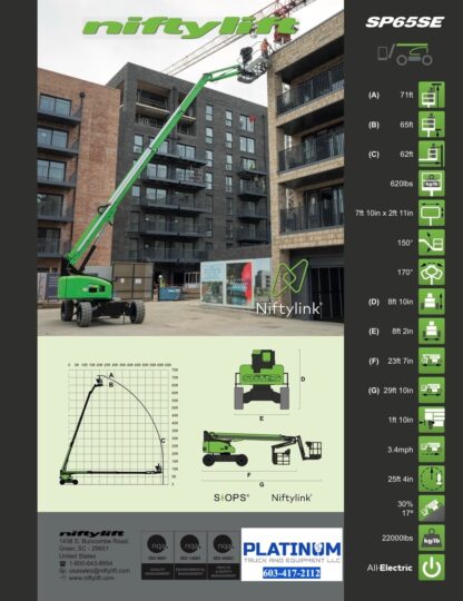 2026-NIFTYLIFT-SP65SE-BOOM-MAN-LIFT-Construction-Lift-Cherry-Picker-Electric-Diesel-Gas-Hybrid-4X4-4x2