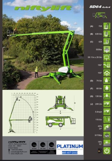 2026-Niftylift-Nifty-Lift-SD64-4x4x4-Diesel-Man-Boom-Tree-Back-Yard-Lift