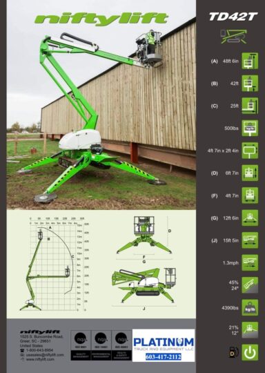 New-2026-Niftylift-TD42T-Diesel-Track-Man-Boom-Lift