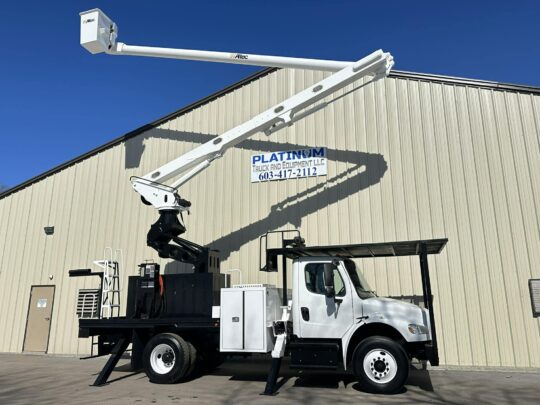 2014-Freightliner-M2-Altec-RM-Rear-Mount-Elevator-Forestry-Bucket-Boom-Truck-Diesel-Auto-Air-Brakes-Altec LRV60E70-75'-4x4-4x2-Peterbilt-Kenworth-Utility-Truck