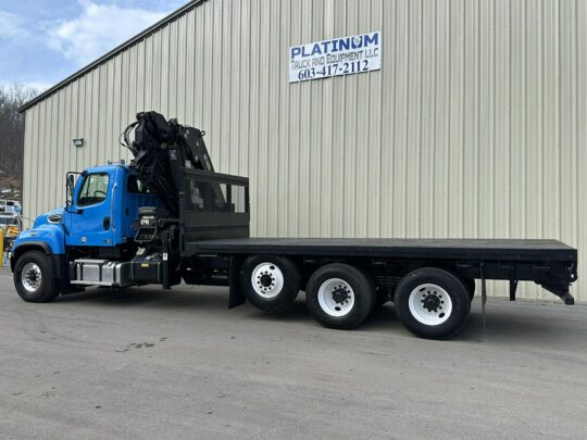 2014-Freightliner-114SD-Hiab-Knuckle-Boom-Crane-Truck-Cormach-Palfinger-Knuckle Crane-Diesel-Automatic-18 Speed-Form Truck-Concrete-Crane