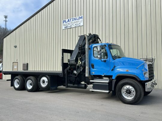 2014-Freightliner-114SD-Hiab-Knuckle-Boom-Crane-Truck-Cormach-Palfinger-Knuckle Crane-Diesel-Automatic-18 Speed-Form Truck-Concrete-Crane