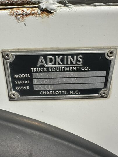 2012 -ADKINS HD 11' ENCLOSED SERVICE BODY