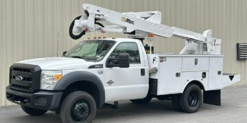 2016-Ford-F550-Altec-Utility-Lineman-Contruction-Boom-Terex-Truck-Bucket-Truck-Diesel-4X4-Utility-Work-Truck