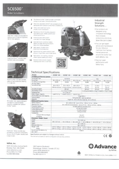 2018 Advance-SC6500-45C-Ecoflex-Ride-On-Floor-Scrubber-Warehouse-Cleaner-Diesel-Electric-Propane-Sweeper-Washer-Machine