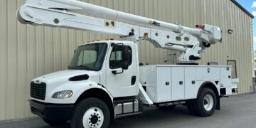 2018-Freightliner-M2-106-Altec-Utility-Material-Handler-Bucket-Boom-Truck-Diesel-Automatic-Terex-Versalift-Cummins-Crane-Linework-Storm-Stormchasers-Stormwork