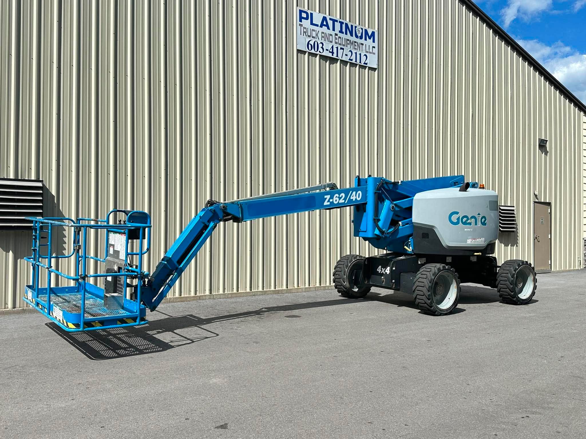 2015-Genie-Z-62/40-4x4-Boom-Man-Lift-Construction Lift-Genie Dealer-Diesel-Dual Fuel-JLG-Skytrak-Snorkel-Haulotte-Manitou